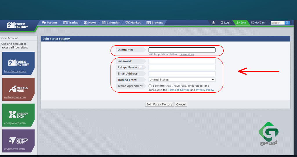 عضویت در فارکس فکتوری
