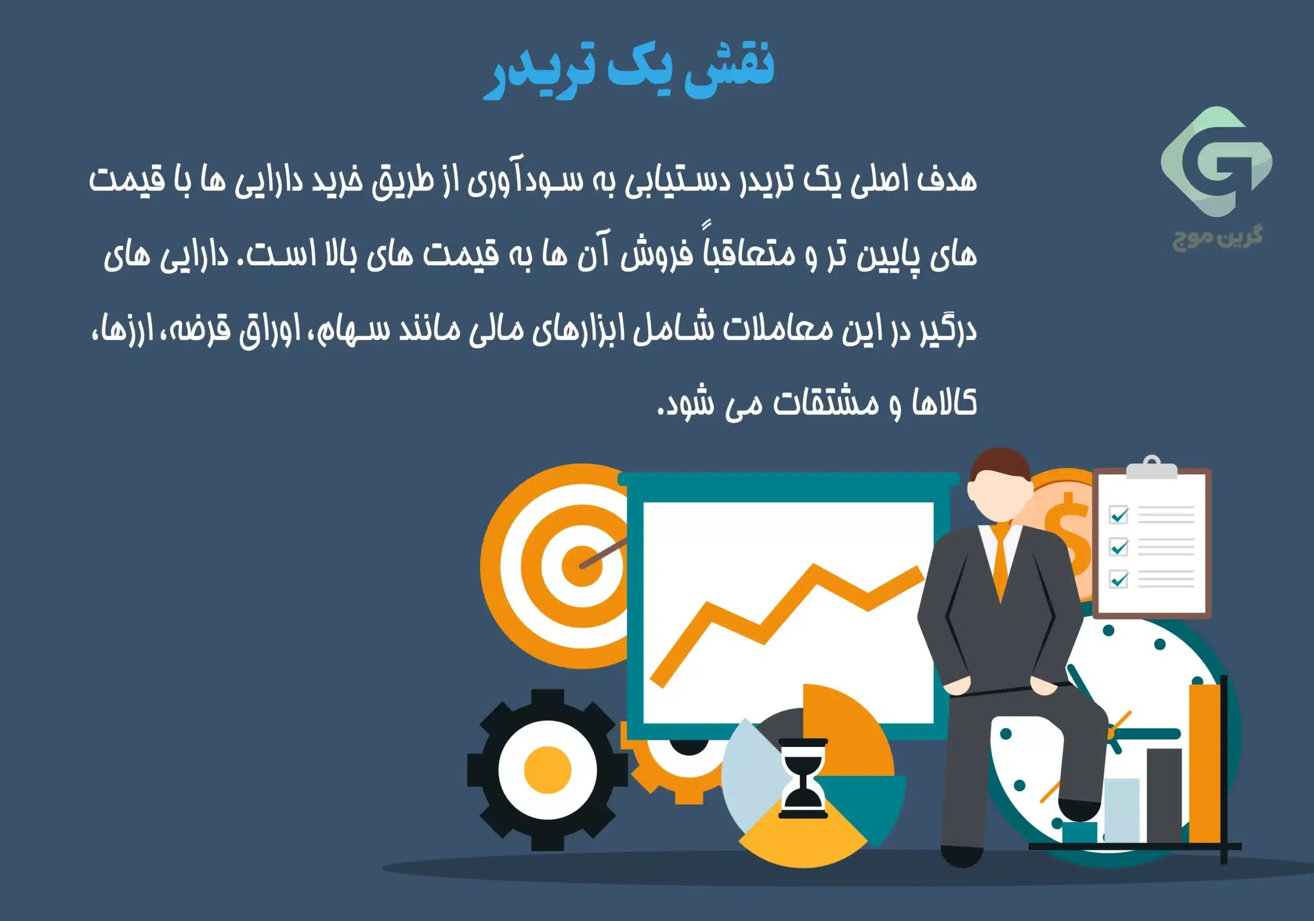 تریدر کیست و تریدرها چه کار می کنند؟ 1 نقش یک تریدر