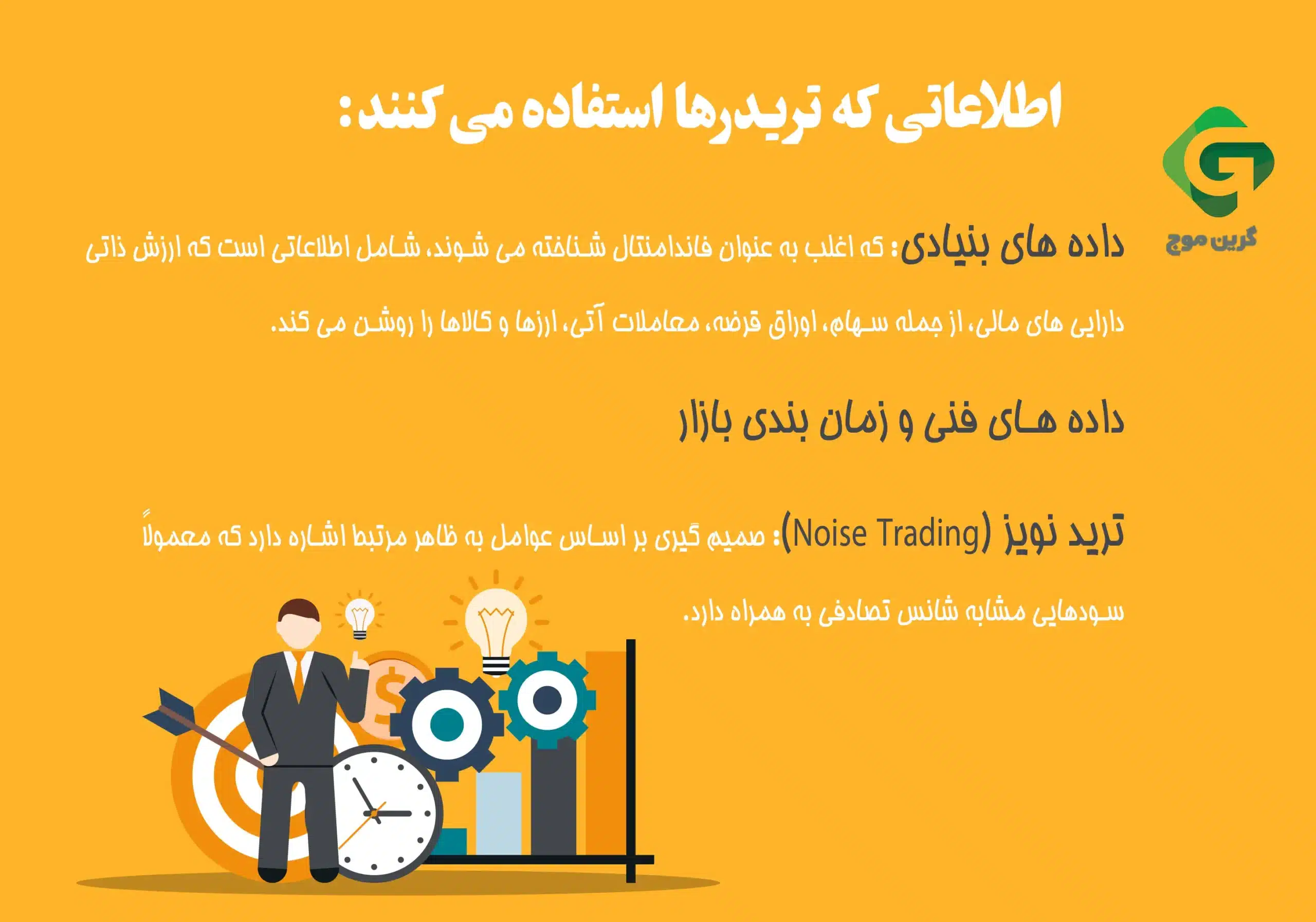 تریدر کیست و تریدرها چه کار می کنند؟ 2 اطلاعاتی که تریدرها استفاده می کنند: