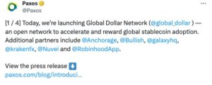استیبل کوینی جدید قاتل USDT خواهد شد ؟؟ باید دید 1 فقدان رقابت در بازار استیبل کوین تنظیم شده مانع از دستیابی این صنعت به پتانسیل کامل خود شده است.