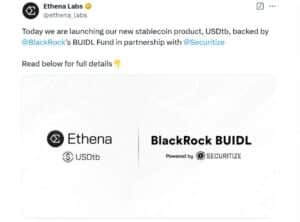65 میلیون دلار TVL فقط در روز افتتاحیه 1 استیبل کوین جدید USDtb اتنا مانند Tether و USD Coin عمل می کند