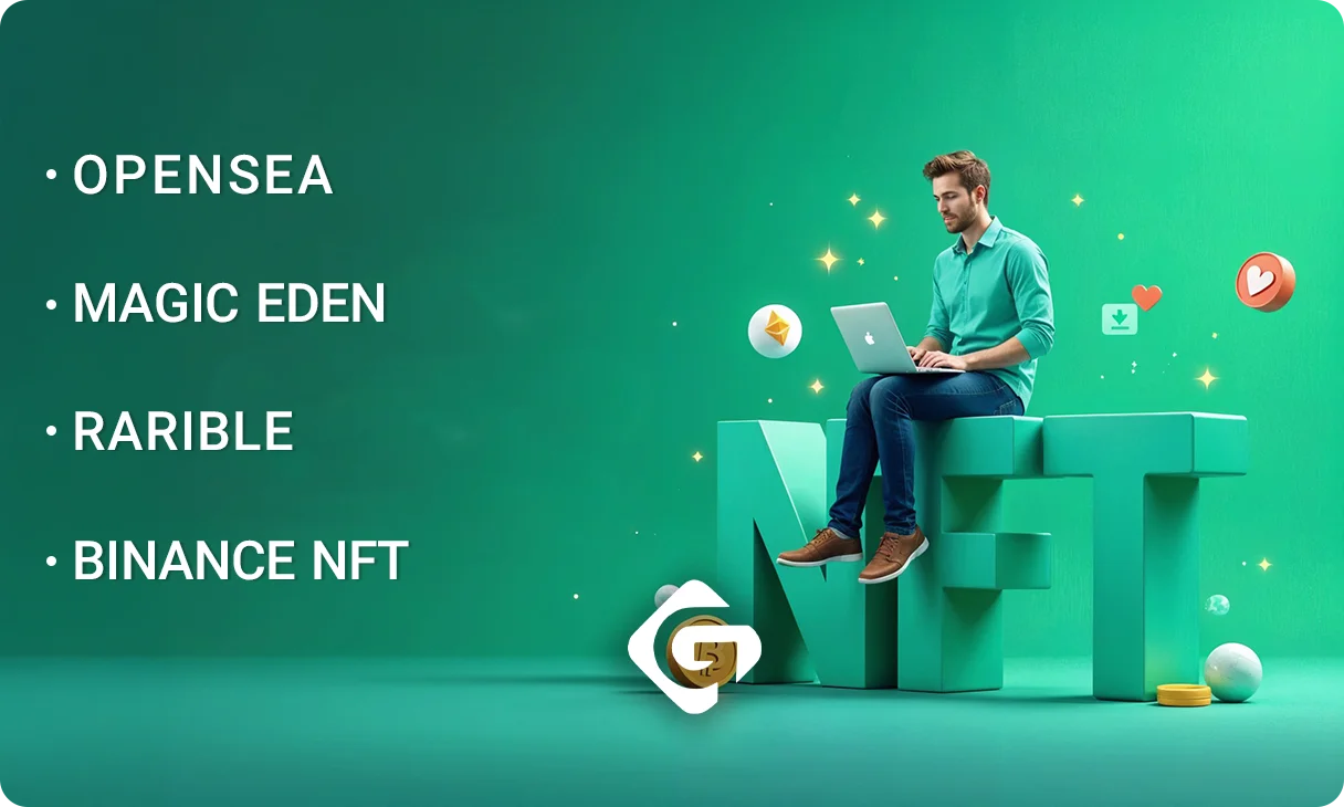 آموزش فروش NFT در بازارهای خارجی؛ راهنمای جامع برای مبتدی ها 1 آموزش فروش NFT در بازارهای خارجی؛ معرفی بازارهای NFT محبوب