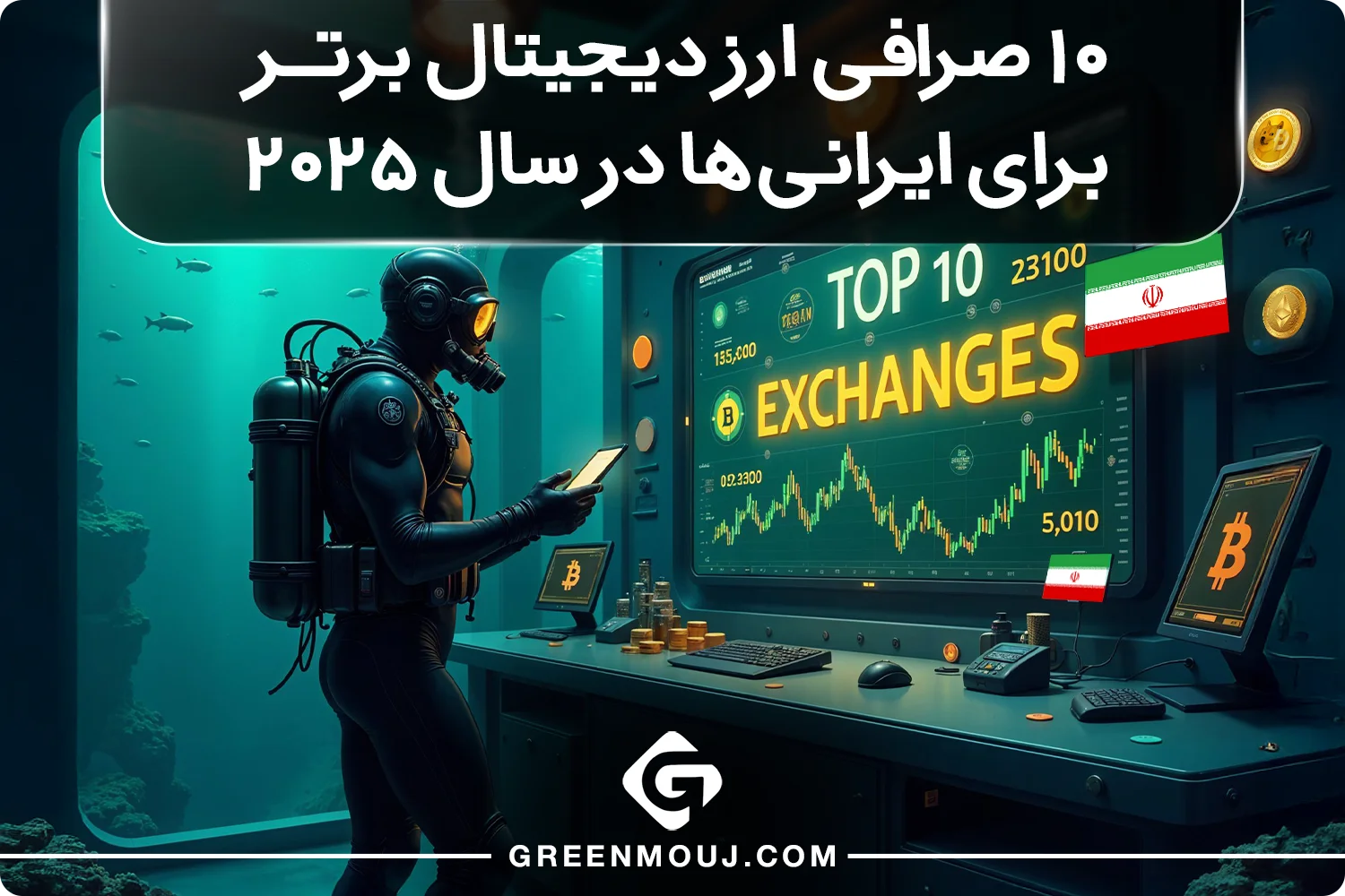 10 صرافی ارز دیجیتال برتر برای ایرانی ها در سال 2025