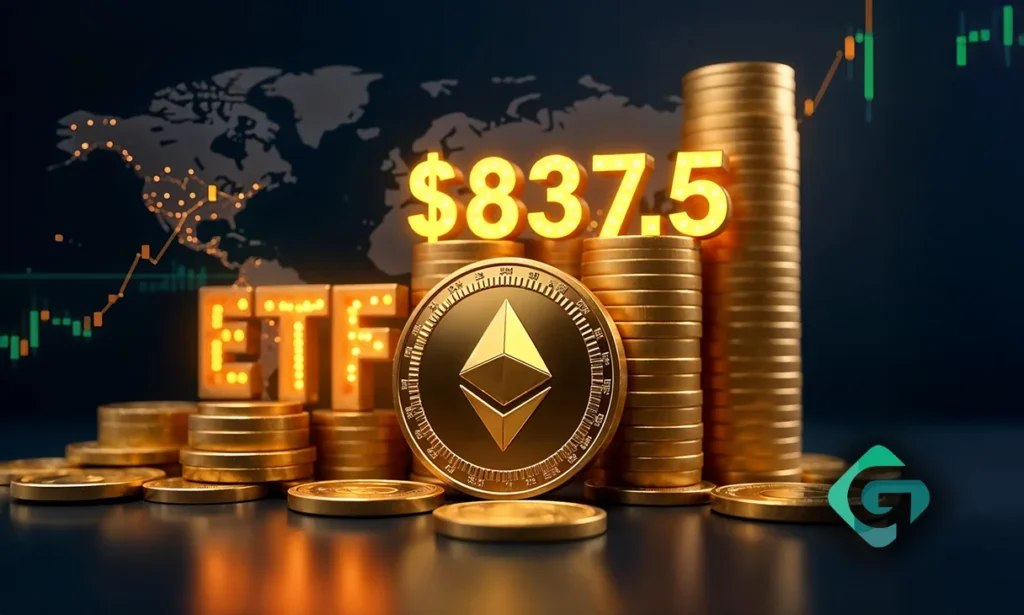 افزایش چشمگیر سرمایه‌گذاری در ETF اتریوم | جذب 837 میلیون دلار در 3 هفته