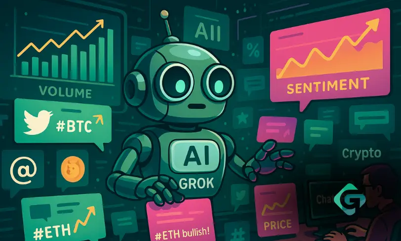 هوش مصنوعی Grok برای تحلیل بازار رمزارز