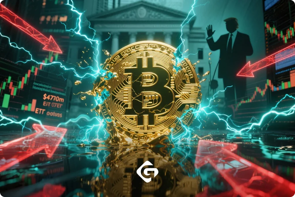 خروج ۴۷۰ میلیون دلار از صندوق های بیت کوین