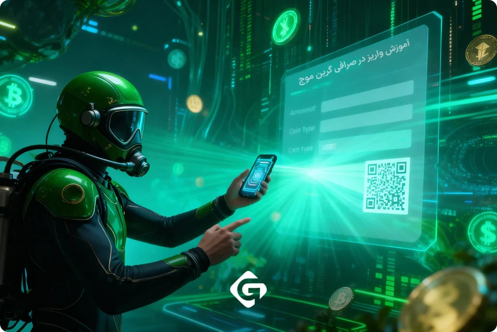 آموزش واریز در صرافی گرین موج