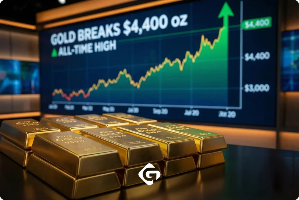 رکورد تاریخی قیمت جهانی طلا؛ اونس به 4410 دلار رسید