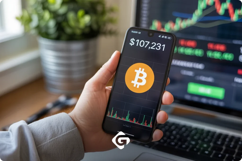 هشدار فشردگي قيمت بيت کوين و احتمال جهش تا 107 هزار دلار