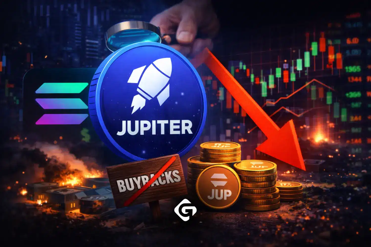 توقف خرید مجدد توکن JUP در Jupiter؛ چرخش به رشد سولاناتوقف خرید مجدد توکن JUP در Jupiter؛ چرخش به رشد سولانا