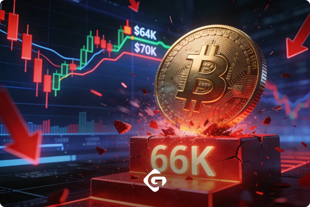 قیمت بیت کوین زیر 66 هزار دلار تثبیت نشد